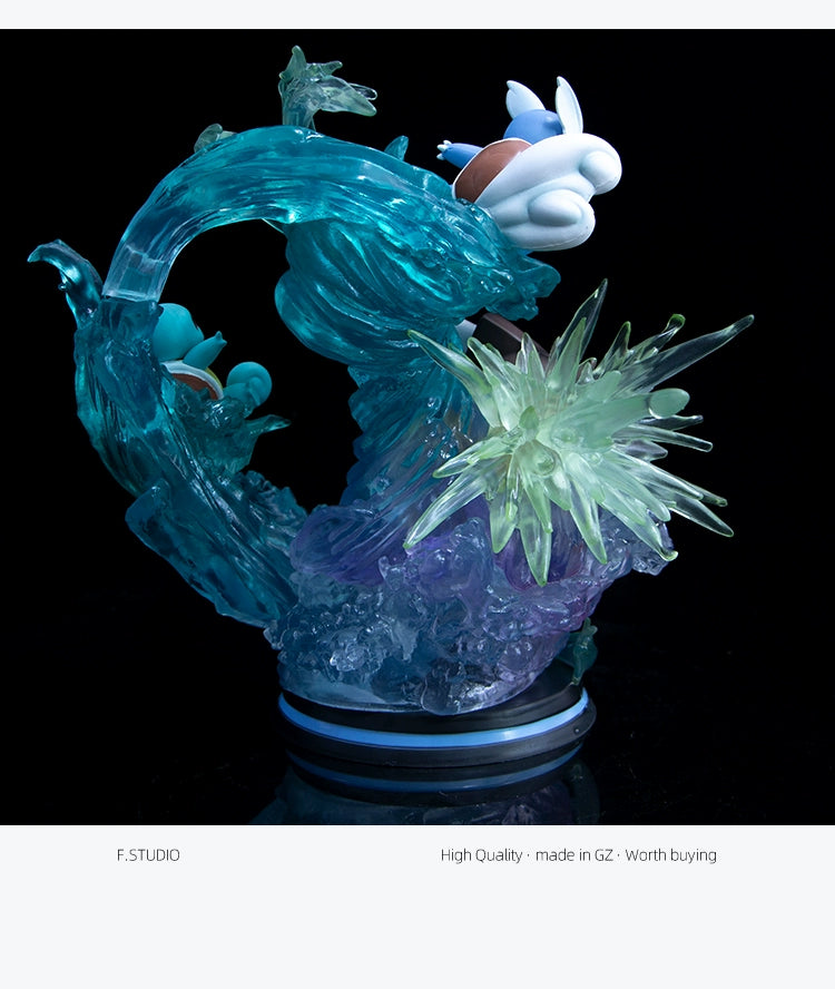 Pokemon Evolution LED Anime Figures, PVC Statue Model Toy Collections 20-35cm