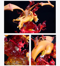 Pokemon Evolution LED Anime Figures, PVC Statue Model Toy Collections 20-35cm