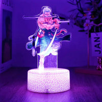 One Piece Anime Figures 3D Lamp PVC Action Collection Model Toys LED Night Light - CLOUDANIMESTUDIO