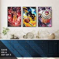 One Piece Anime Self-adhesive Poster, Anime Wall Art Wallpaper Home Decoration Painting Wall Art For Bedroom - CloudAnimeStudio