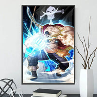 One Piece Anime Self-adhesive Poster, Anime Wall Art Wallpaper Home Decoration Painting Wall Art For Bedroom - CloudAnimeStudio