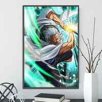 One Piece Anime Self-adhesive Poster, Anime Wall Art Wallpaper Home Decoration Painting Wall Art For Bedroom - CloudAnimeStudio