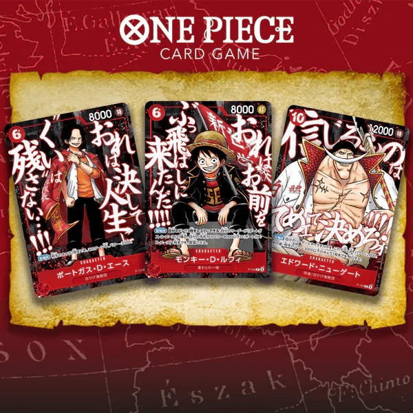 [PREORDER SHIP BY 9/23/26] (Japanese) One Piece TCG: Saikyo Jump Ace, Luffy, Whitebeard 3 Promo Card Set CLOUDANIMESTUDIO