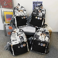 One Piece Luffy Printing Backpack Bags Anime School Bag Student Schoolbag For Men and Women - CLOUDANIMESTUDIO