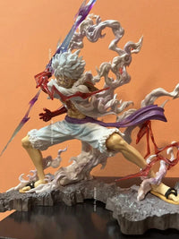 One Piece Nika Luffy Figure Luffy Sun God Gear 5 Anime Figurines With Light Ball 28 cm - CLOUDANIMESTUDIO