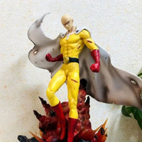 One Punch Man Figurine Saitama Caped Baldy PVC Action Figures Collectible Oversized 43 cm - CloudAnimeStudio
