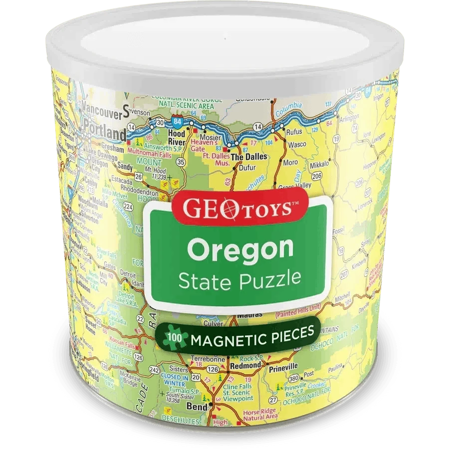 Oregon State 100 Piece Magnetic Jigsaw Puzzle Geotoys CLOUDANIMESTUDIO