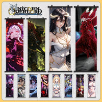 Overlord Anime Canvas Wall Art, Hanging Scrolls Digital Painting Print Posters - CloudAnimeStudio