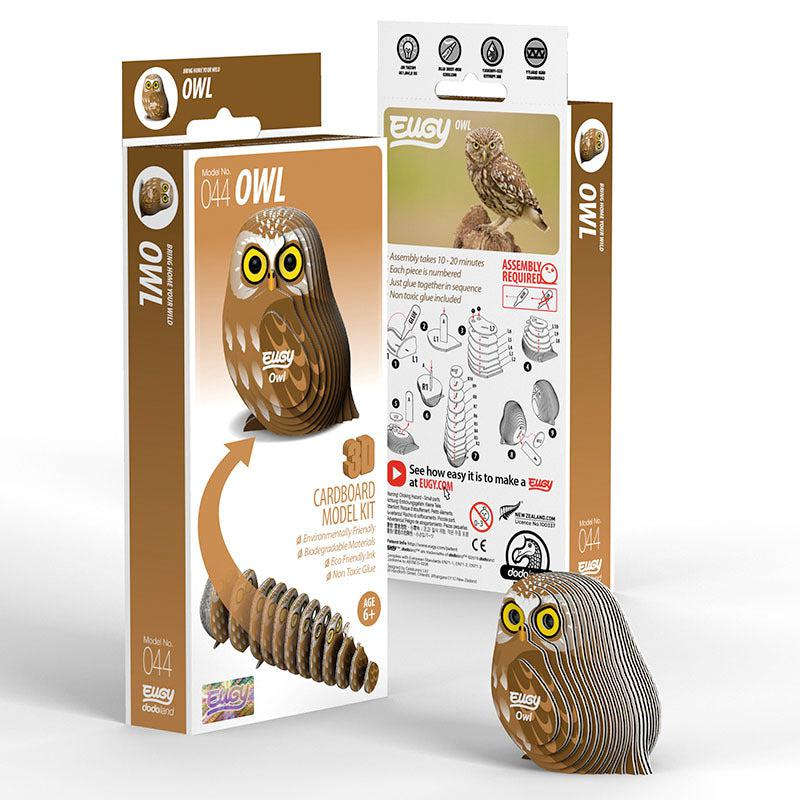 Owl 3D Cardboard Model Kit Eugy CLOUDANIMESTUDIO