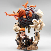 Pain vs Nine Tails Chibaku Tensei Anime Figure, Naruto Shippuden Battle Series Collection PVC 23cm - CloudAnimeStudio
