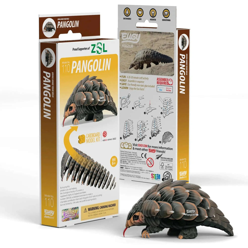 Pangolin 3D Cardboard Model Kit Eugy CLOUDANIMESTUDIO