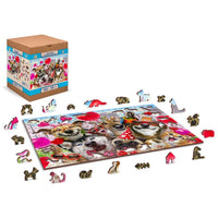 Party Time 150 Piece Jigsaw Puzzle Wooden City