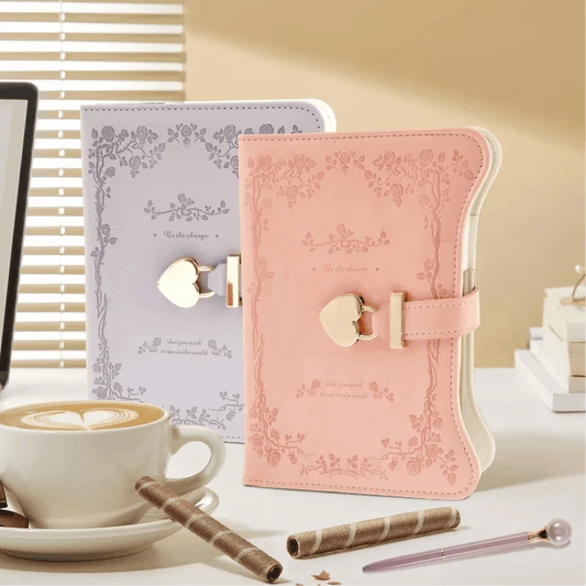 Pastel Diary with Heart Lock CLOUDANIMESTUDIO