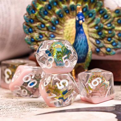 Peacock RPG Dice Set CLOUDANIMESTUDIO