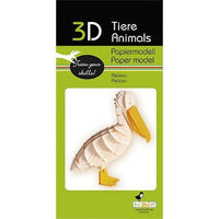 Pelican 3D Cardboard Model Kit Fridolin CLOUDANIMESTUDIO