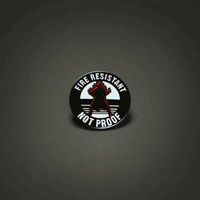 Enamel Gamer Pin: Fire Resistant CLOUDANIMESTUDIO