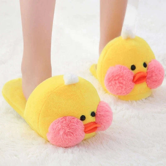 Kawaii Plush Ducky Slippers CLOUDANIMESTUDIO