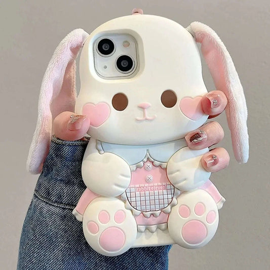 Plush Ears Bunny iPhone Case CLOUDANIMESTUDIO