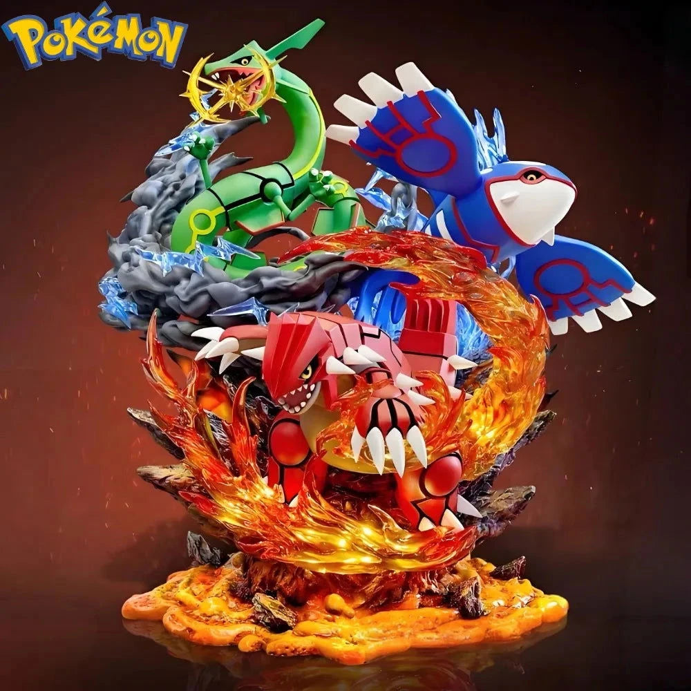 Pokemon Anime Figure Groudon Kyogre Rayquaza Action Figures Pvc Anime Figurines Collection 35 CM - CLOUDANIMESTUDIO