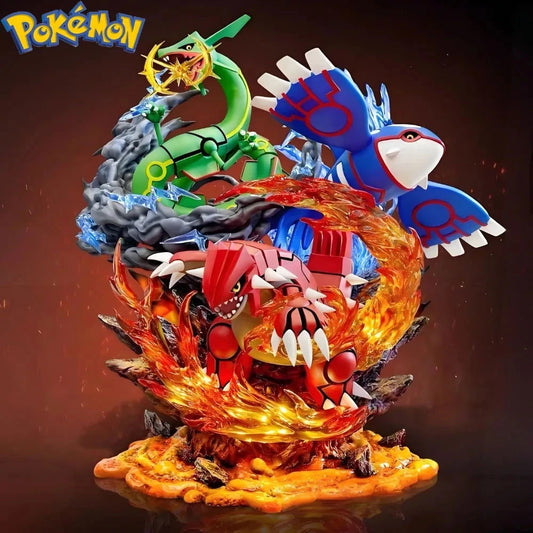 Pokemon Anime Figure Groudon Kyogre Rayquaza Action Figures Pvc Anime Figurines Collection 35 CM - CLOUDANIMESTUDIO