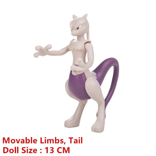 Pokemon Anime Figures Pikachu Mewtwo Charmander Blastoise Gurado Pet Action Model Toy Gifts 4-13 CM - CLOUDANIMESTUDIO