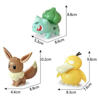 Pokemon Night Light Anime Dolls, Pikachu Eevee Jirachi Bulbasaur Psyduck Bedroom Bedside LED Lights Room Decor Kids Toys - CloudAnimeStudio