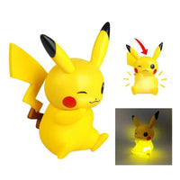 Pokemon Night Light Anime Dolls, Pikachu Eevee Jirachi Bulbasaur Psyduck Bedroom Bedside LED Lights Room Decor Kids Toys - CloudAnimeStudio