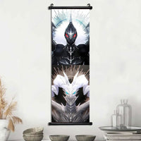 Pokemon Scroll Wall Art, Anime Posters Pikachu Eevee Modern Room Decoration Charizard Canvas Hanging Scrolls Wall Prints - CloudAnimeStudio