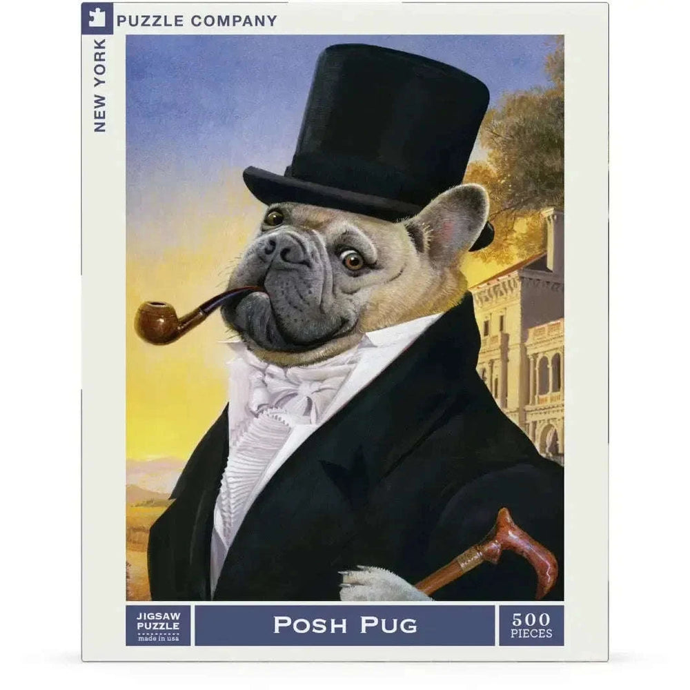 Posh Pug 500 Piece Jigsaw Puzzle NYPC CLOUDANIMESTUDIO
