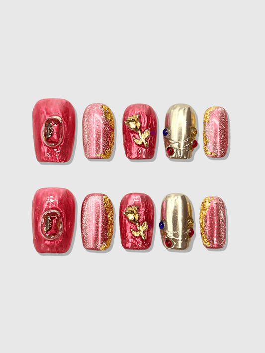 Pretty Guardian press on nails CLOUDANIMESTUDIO