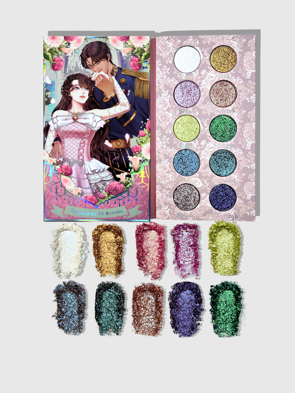 Diamond Of All Seasons- Duochrome Pressed Pigment Palette CLOUDANIMESTUDIO