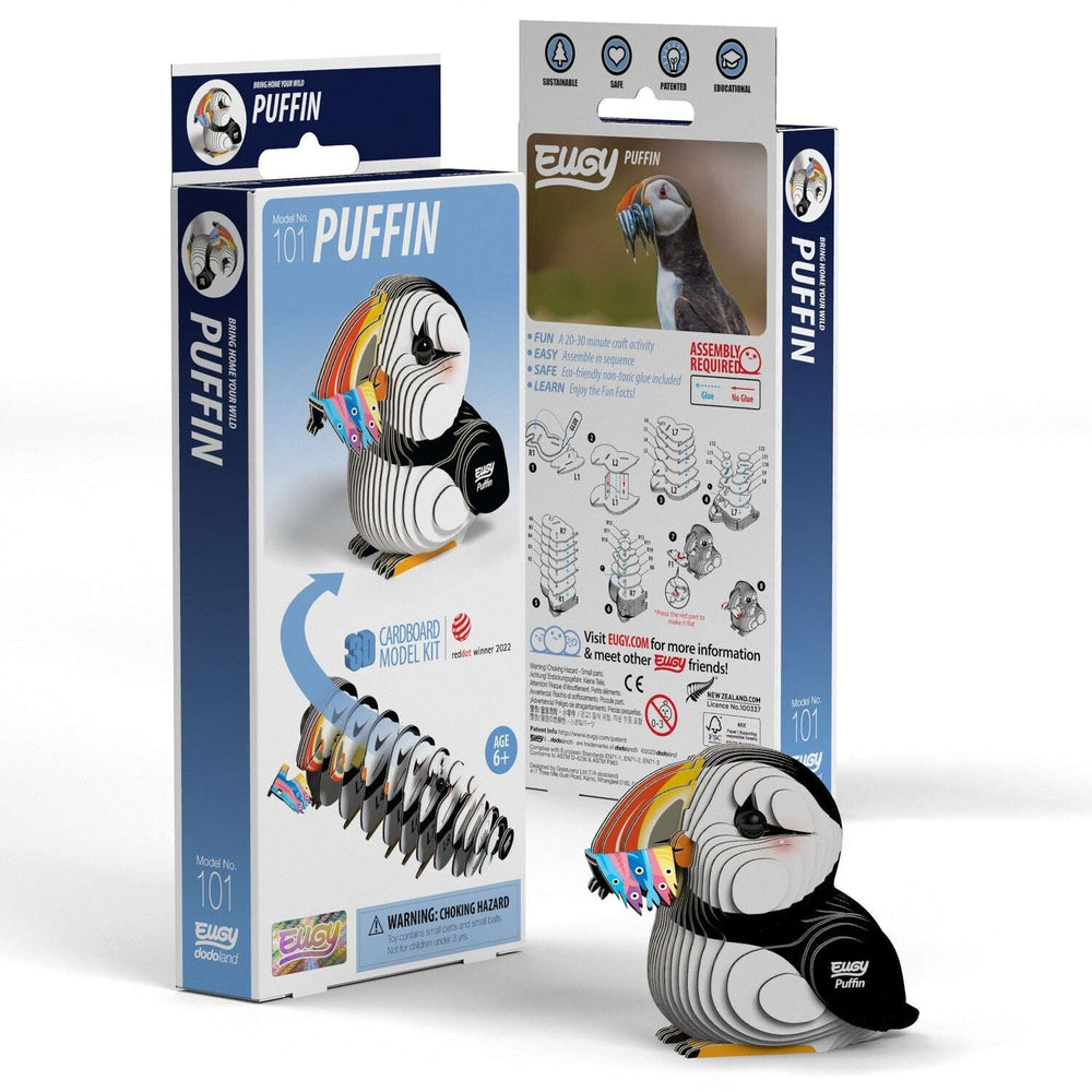Puffin 3D Cardboard Model Kit Eugy CLOUDANIMESTUDIO