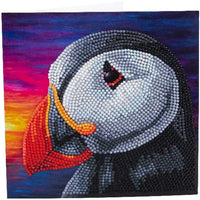 Puffin Sunset Crystal Art Card Kit Craft Buddy