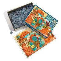 Pumpkin Patch Cats 500 Piece Jigsaw Puzzle Cobble Hill CLOUDANIMESTUDIO