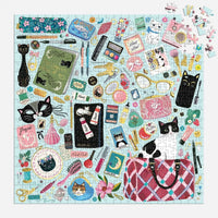 Purrfect Accessories 500 Piece Jigsaw Puzzle Galison CLOUDANIMESTUDIO