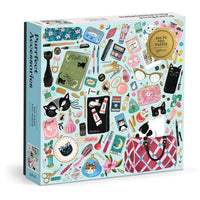 Purrfect Accessories 500 Piece Jigsaw Puzzle Galison CLOUDANIMESTUDIO