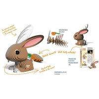 Rabbit 3D Cardboard Model Kit Eugy CLOUDANIMESTUDIO