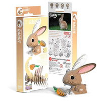 Rabbit 3D Cardboard Model Kit Eugy CLOUDANIMESTUDIO