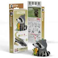 Raccoon 3D Cardboard Model Kit Eugy CLOUDANIMESTUDIO