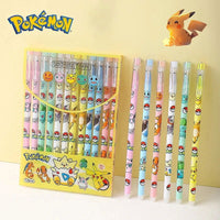 Radom 1 PCS, 6 PCS, or 12 PCS Pokemon Gel Pen Set, Anime Pikachu Erasable Writing Signature Pen, School Student Learning Supplies Stationery for Children - CloudAnimeStudio