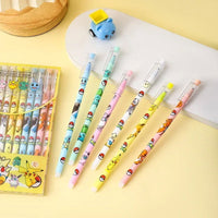 Radom 1 PCS, 6 PCS, or 12 PCS Pokemon Gel Pen Set, Anime Pikachu Erasable Writing Signature Pen, School Student Learning Supplies Stationery for Children - CloudAnimeStudio