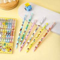 Radom 1 PCS, 6 PCS, or 12 PCS Pokemon Gel Pen Set, Anime Pikachu Erasable Writing Signature Pen, School Student Learning Supplies Stationery for Children - CloudAnimeStudio