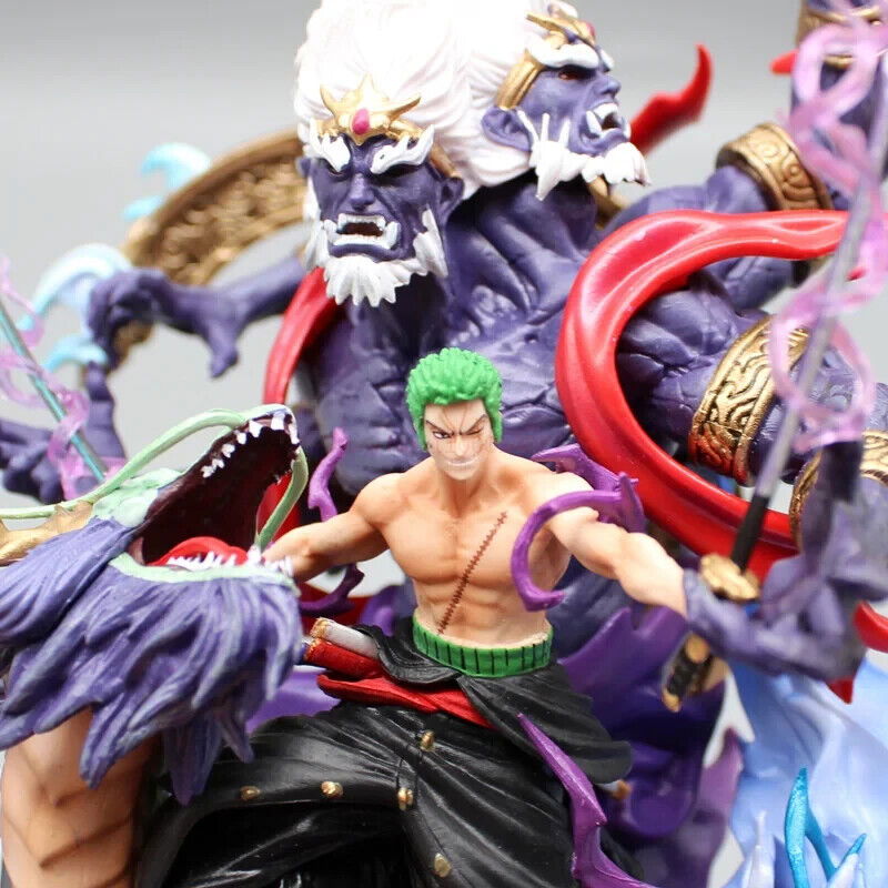 Figurine One Piece Roronoa Zoro 50 Cm – 5 Têtes, édition 2024