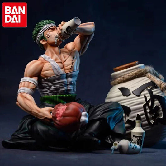 Roronoa Zoro Figure, Post Timeskip Injured Drunking Figurine, Anime Gifts 6 in - CloudAnimeStudio
