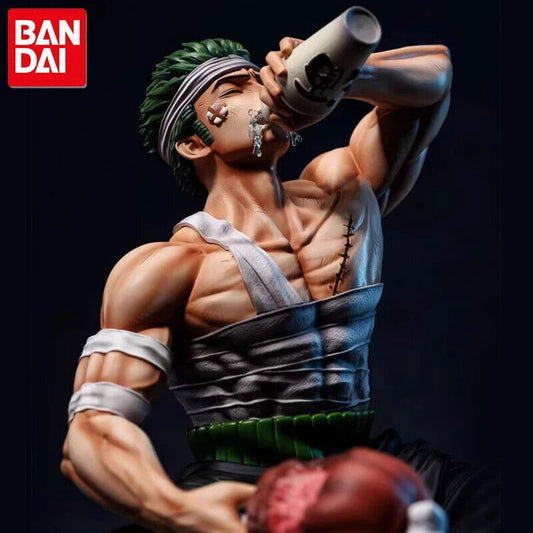Roronoa Zoro Figure, Post Timeskip Injured Drunking Figurine, Anime Gifts 6 in - CloudAnimeStudio