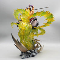 Roronoa Zoro Santoryu Style Armament Haki LED Anime Figurine, One Piece Figurines PVC Statue Collectible 30cm - CloudAnimeStudio
