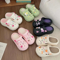 Cute Stars and Bows Summer Platform Shoes CLOUDANIMESTUDIO
