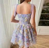 Lilac Spring Flower Fairy Dress (Short)