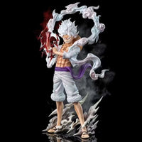 Gear 5 Monkey D. Luffy Anime Figure, One Piece Figure Nika Luffy Action Figurine PVC Statue 25 CM CLOUDANIMESTUDIO