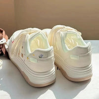 Kawaii Tulips and Bear Mesh Sneakers